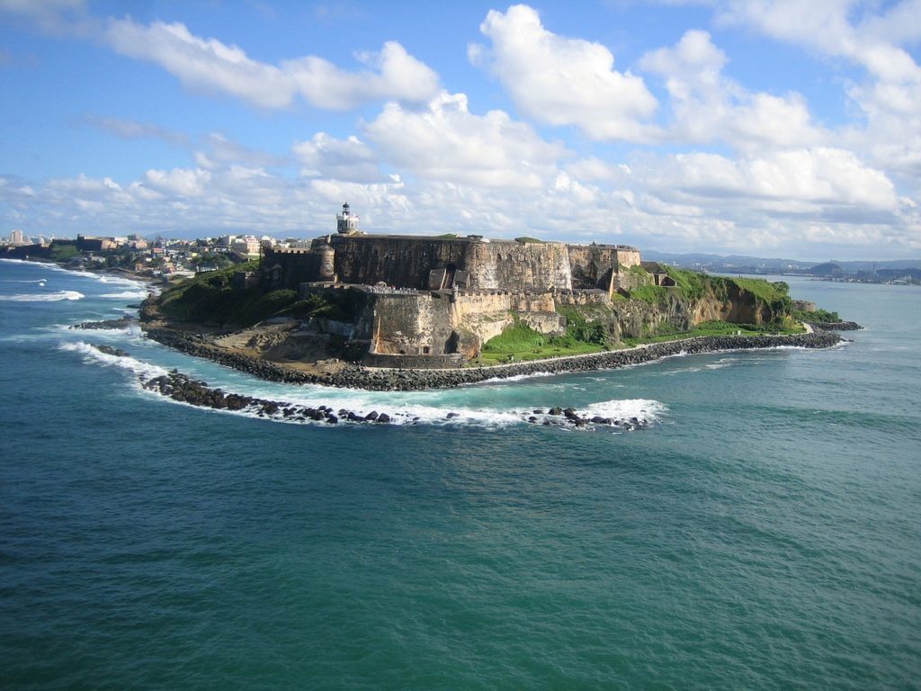 Blick auf das Castillo Fuerte de San Felipe del Morro in Puerto Rico